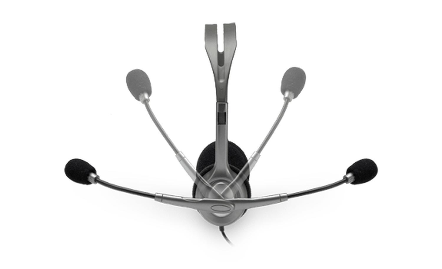 Audífonos Diadema H111 Stereo Headset Gris