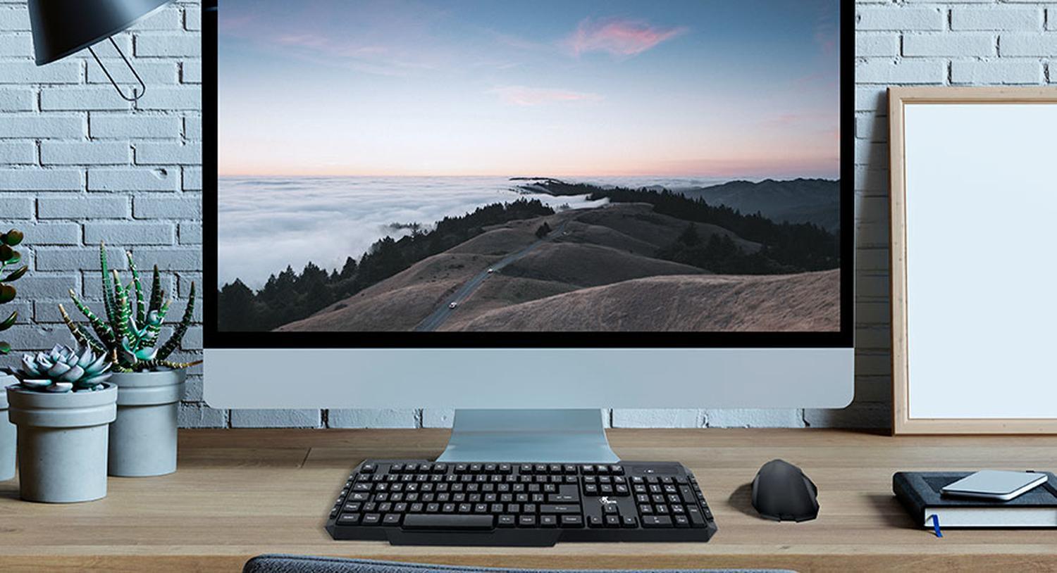 Kit Teclado y Mouse RF inalámbrico QWERTY Español Negro - Imagen 2