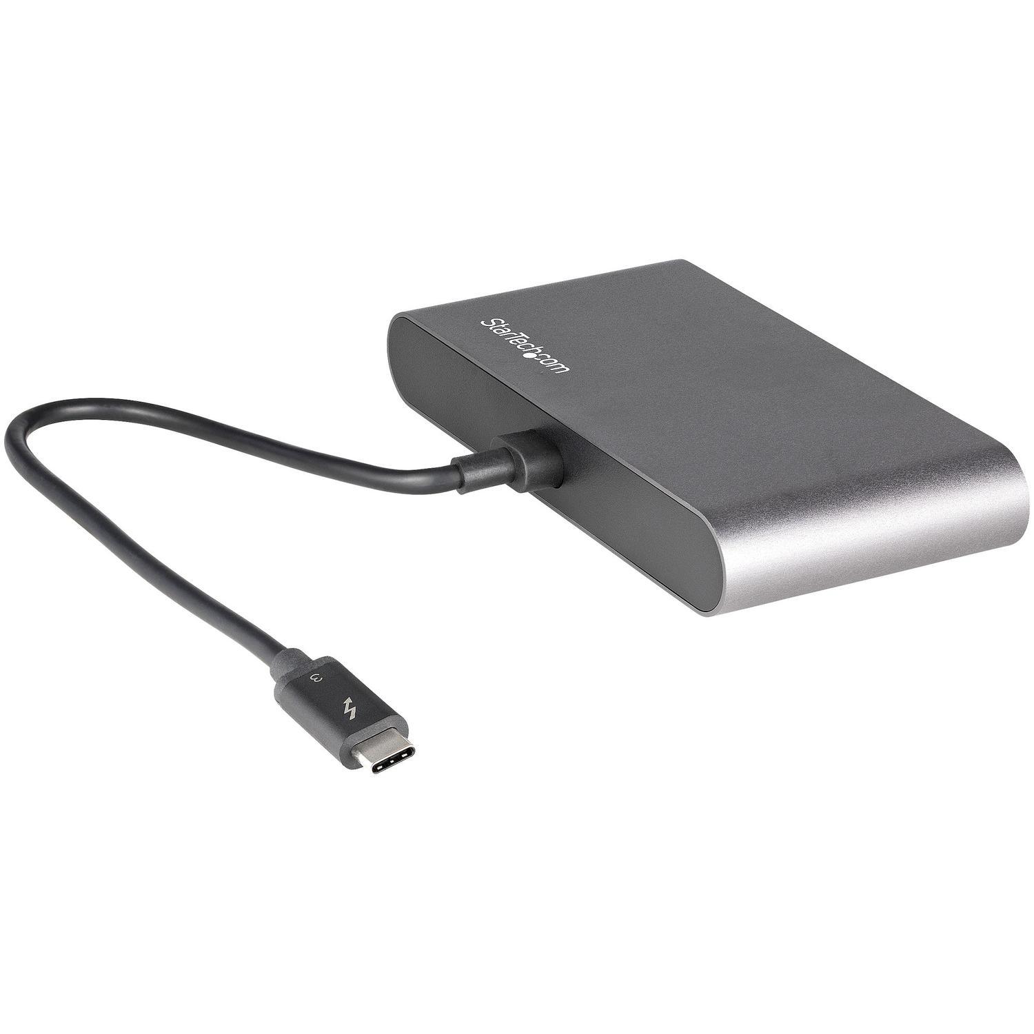 Mini Docking Station Portátil para 2 Monitores con DP 4K USB-A GbE - Imagen 3
