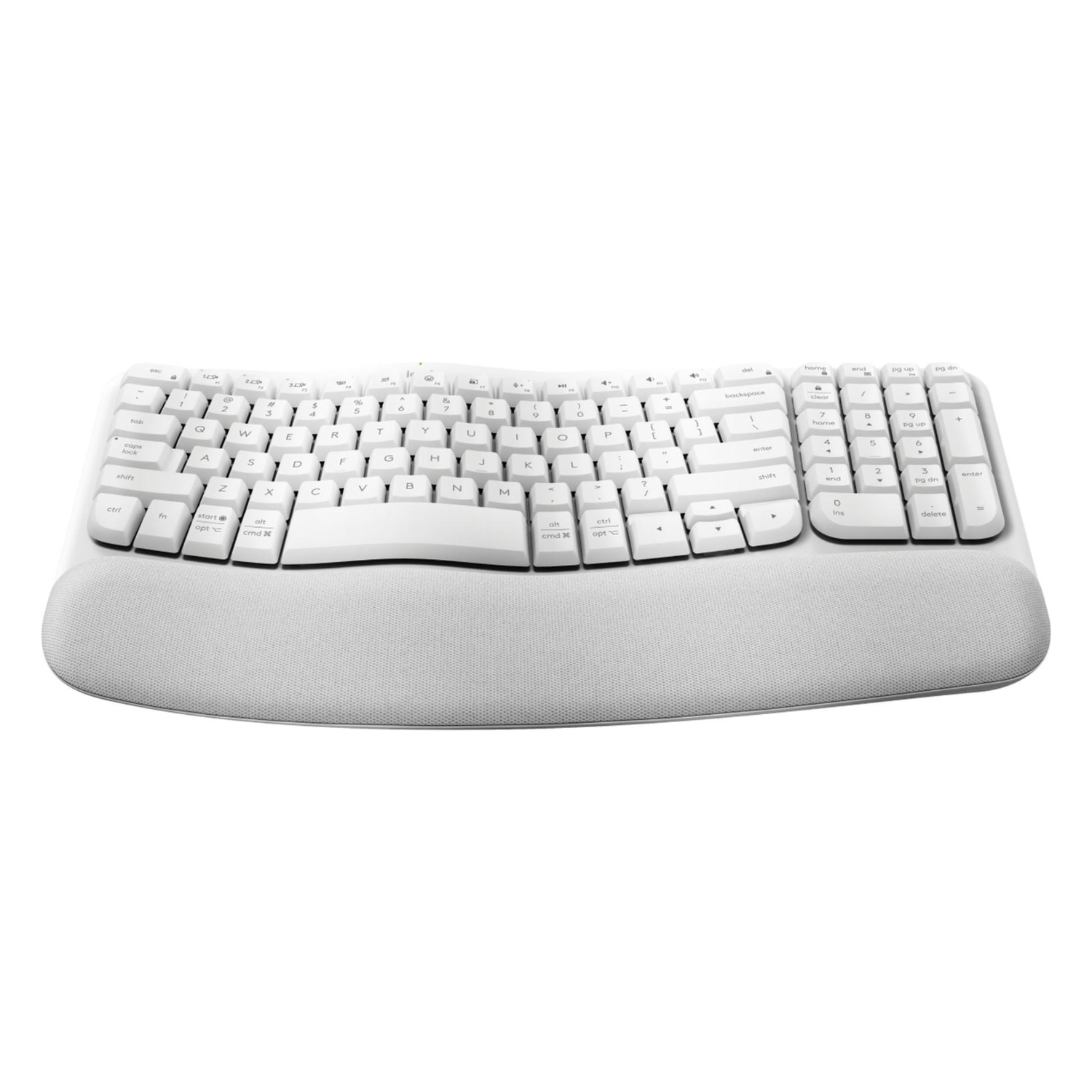 Teclado Wave Key RF Inalámbrico + Bluetooth QWERTY Español Blanco - Imagen 2