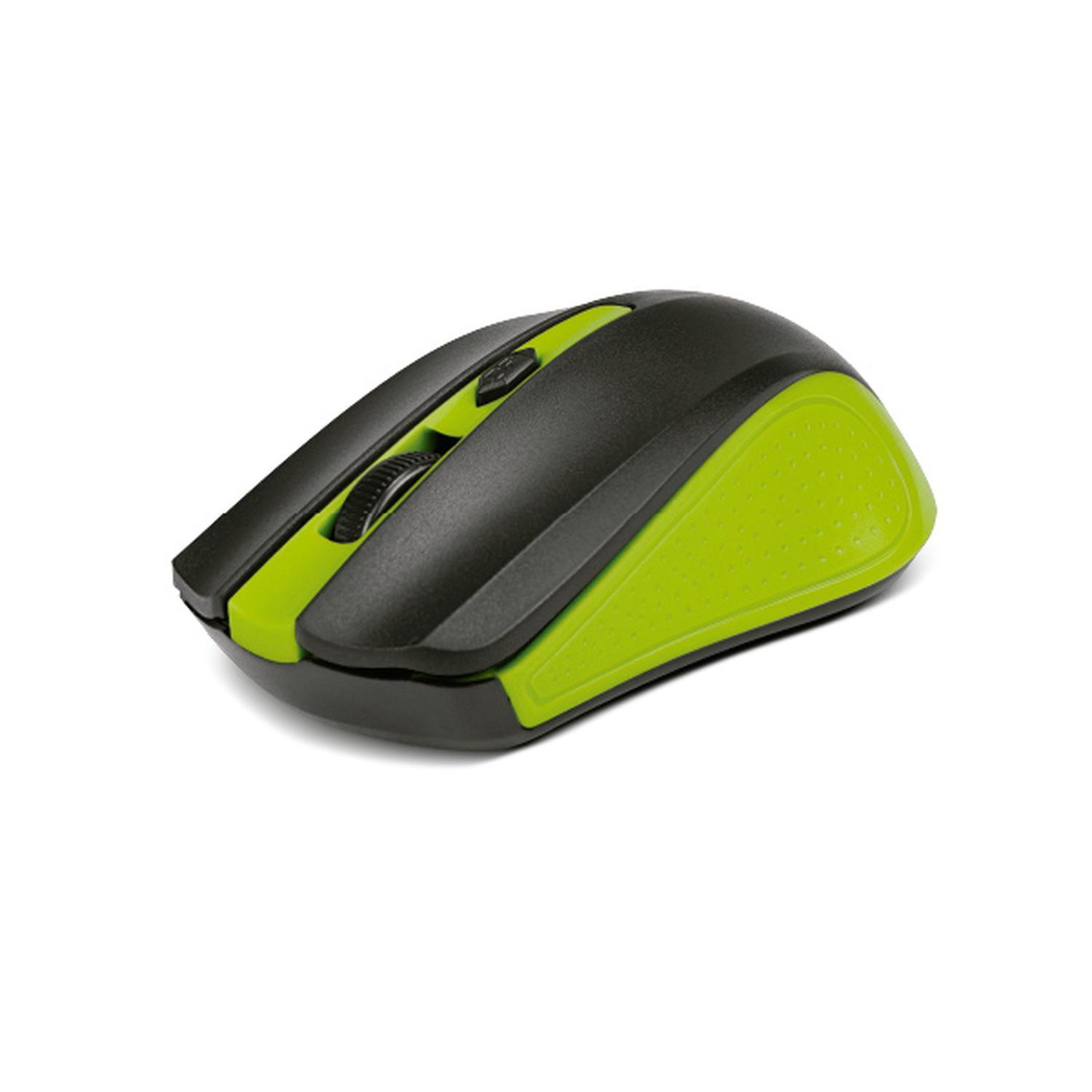 Mouse XTM-310GN Ambidiestro RF inalámbrico Óptico